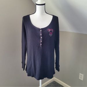 Harley Davidson Womens Thermal Long Sleeve Shirt